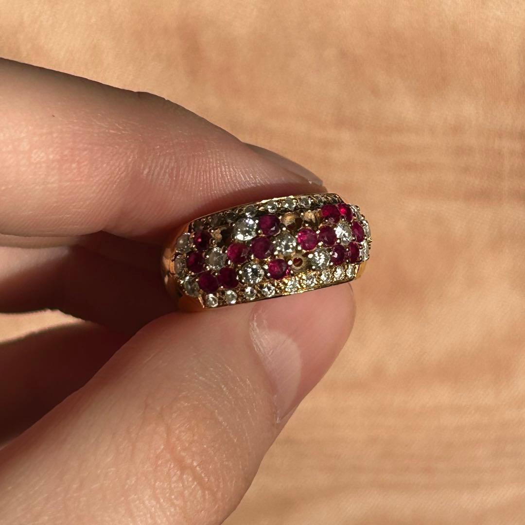 ジュエリーダイヤ&ルビー　18K