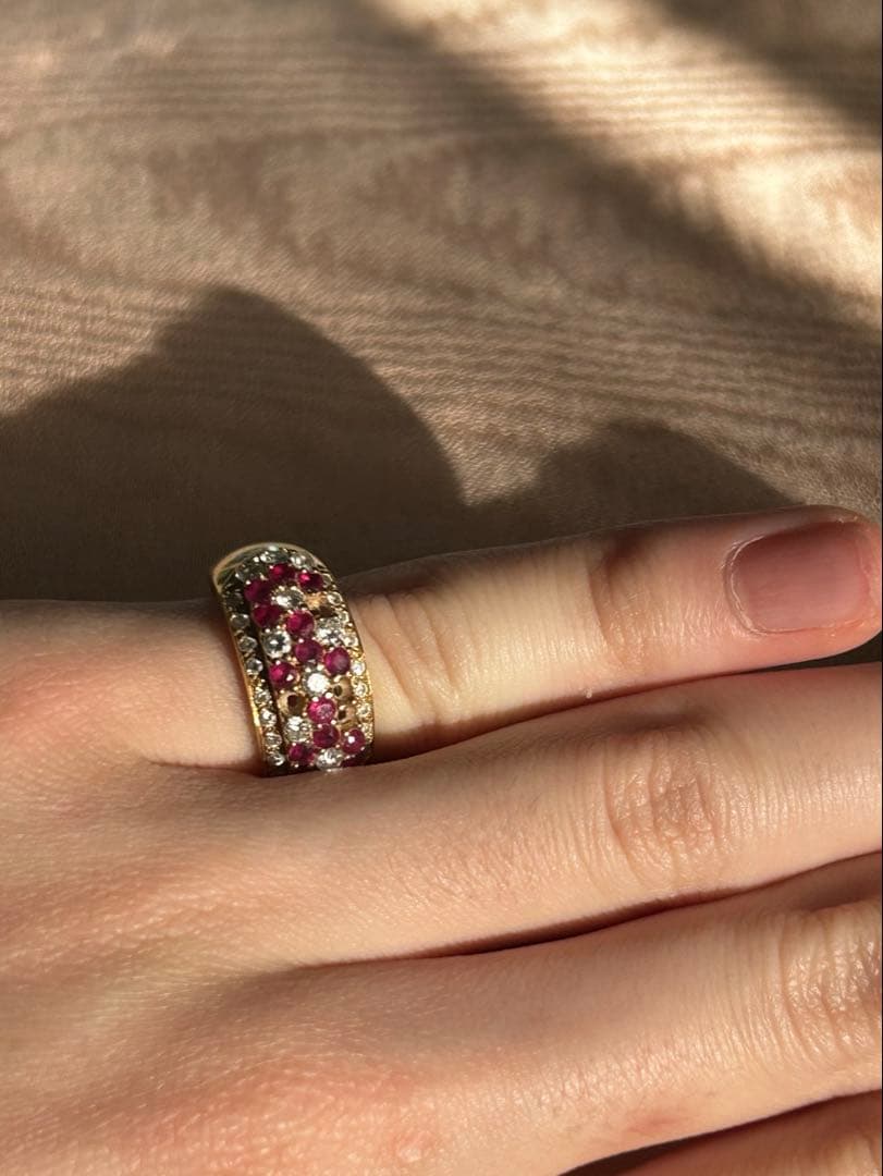 ジュエリーダイヤ&ルビー　18K