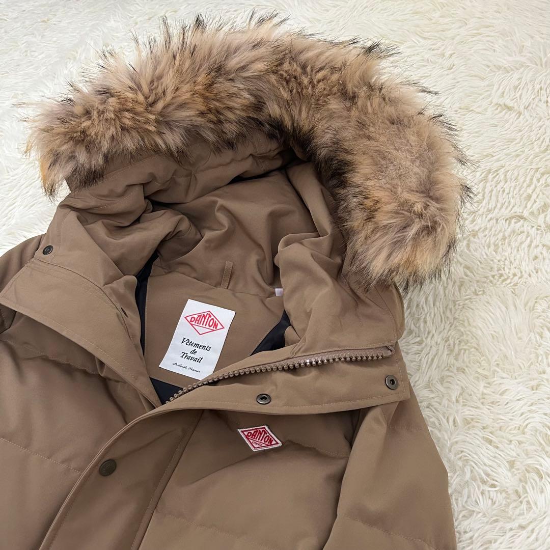 極美品✨ DANTON ショートダウンジャケット ファー着脱可能 キャメル M