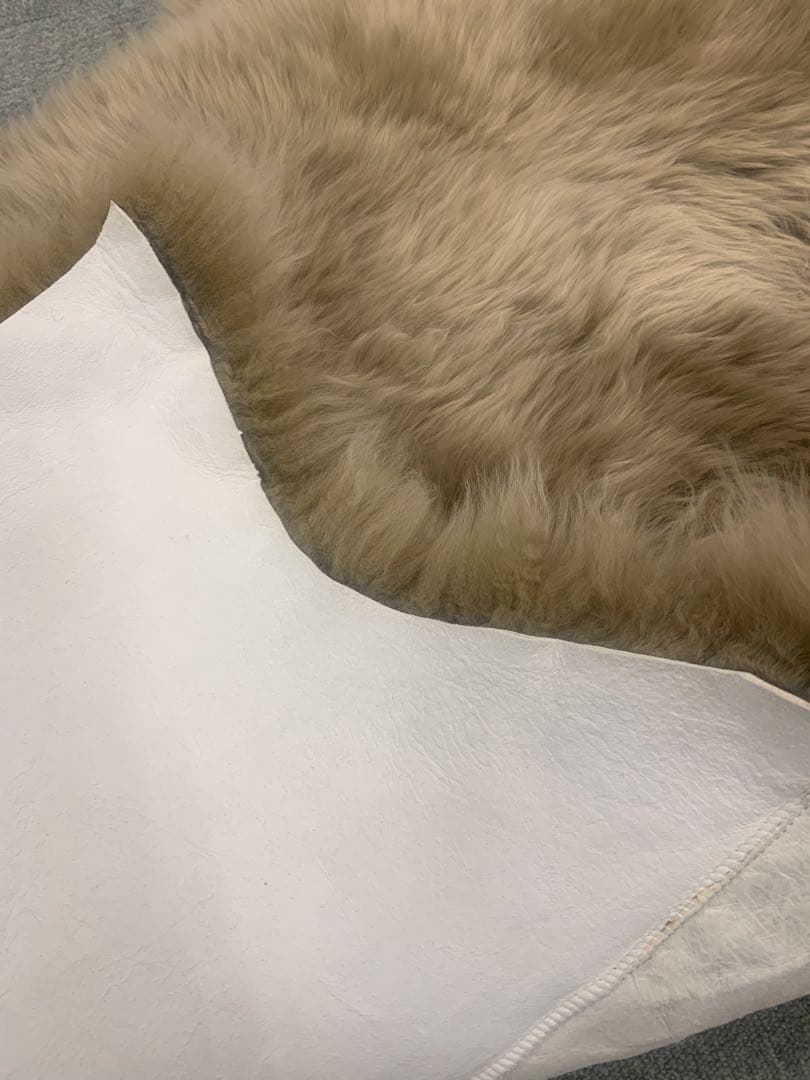 ムートン1.5匹60×120cm ブラウン