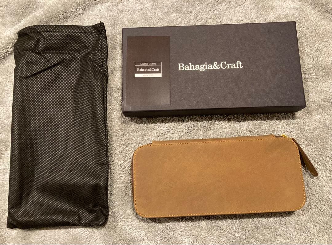 ★新品★ バハギア ペンケース クレイジーホース オリーブブラウン