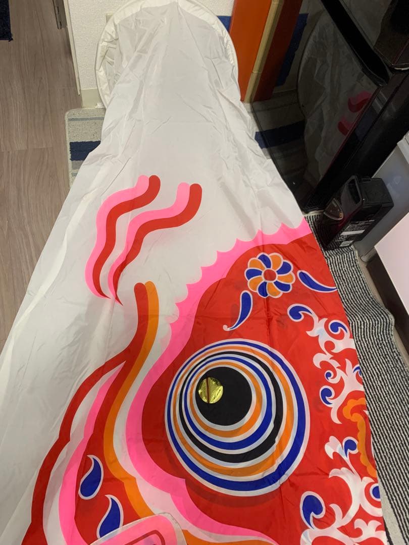 鯉のぼり　5m 日本岐山鯉　赤　単品　こいのぼり