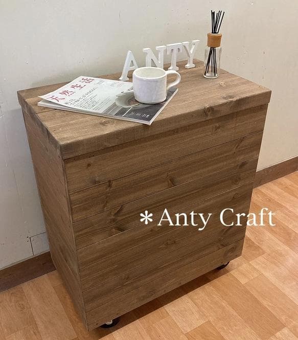 【サイズオーダー可】【引取可能】キャスター付収納ボックス 収納ベンチ