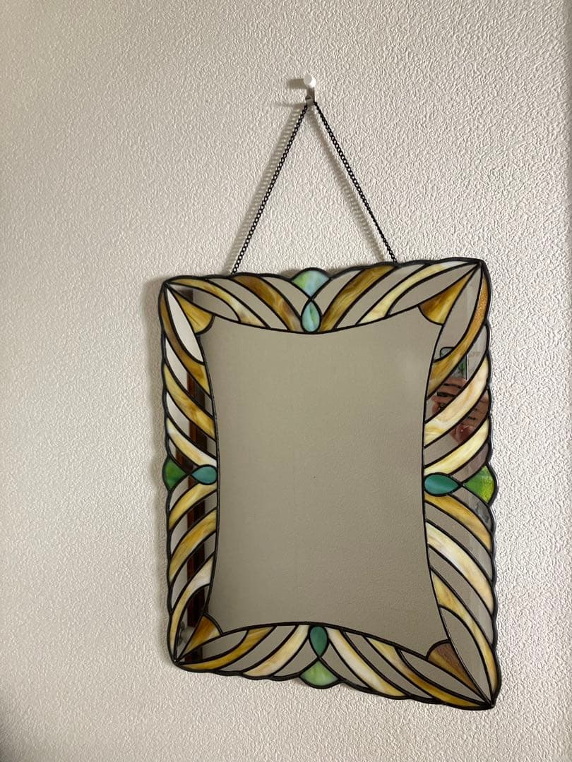 ステンドグラス 鏡