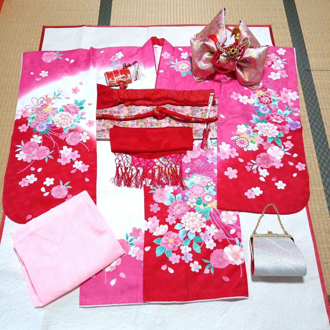 七五三　七歳　着物・結び帯・小物セット (28)