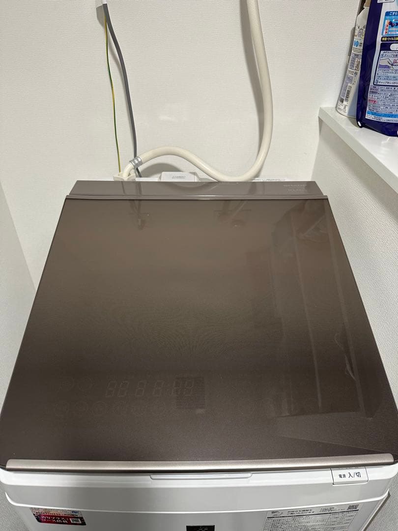 【保証期間2.5年あり、美品】SHARP ES-PT10F 洗濯乾燥機