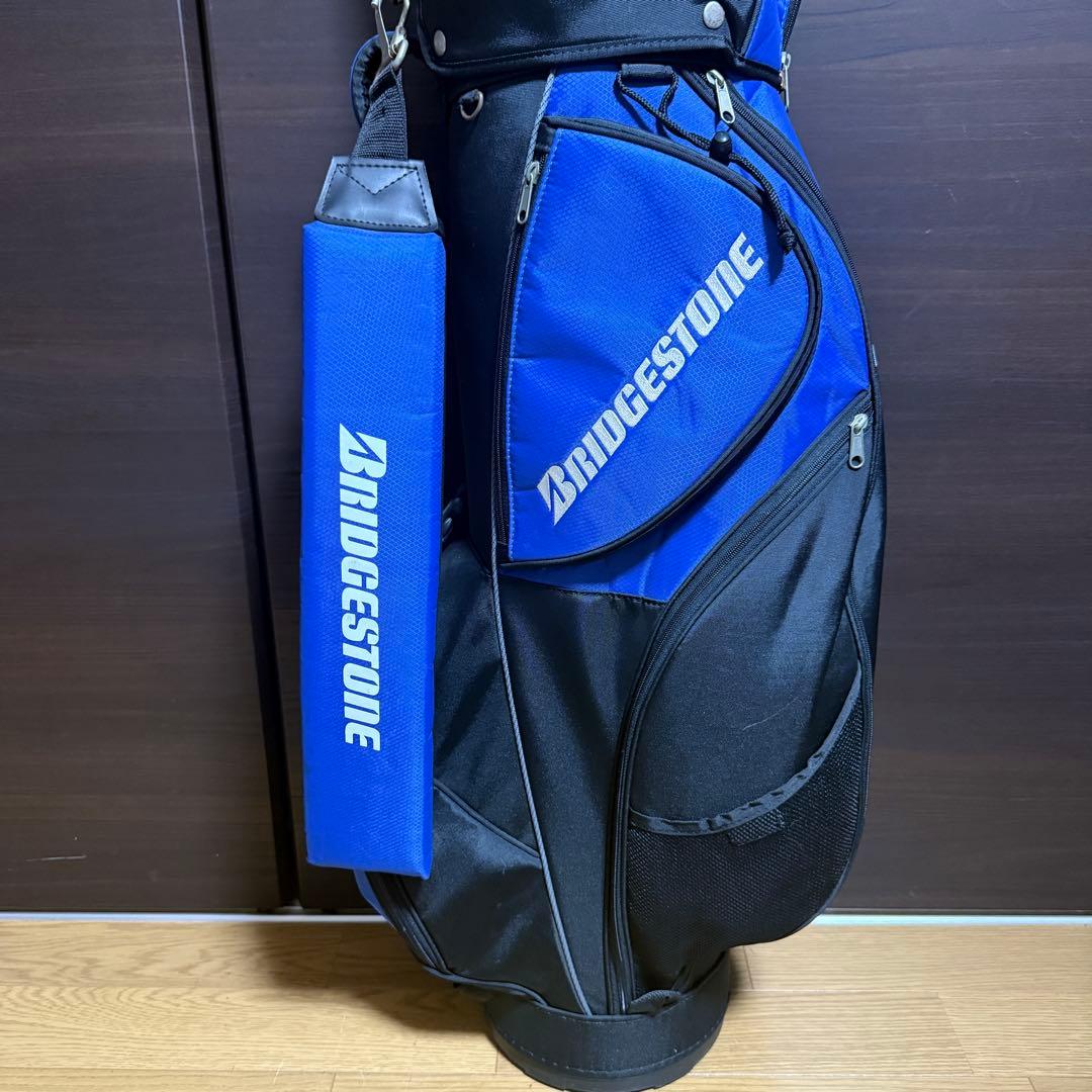 BRIDGESTONE キャディバッグ ゴルフバッグ ブルー ブラック