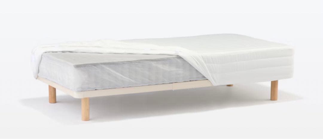 ✨美品✨ 無印良品 脚付マットレス　ポケットコイル　シングル　洗えるカバー