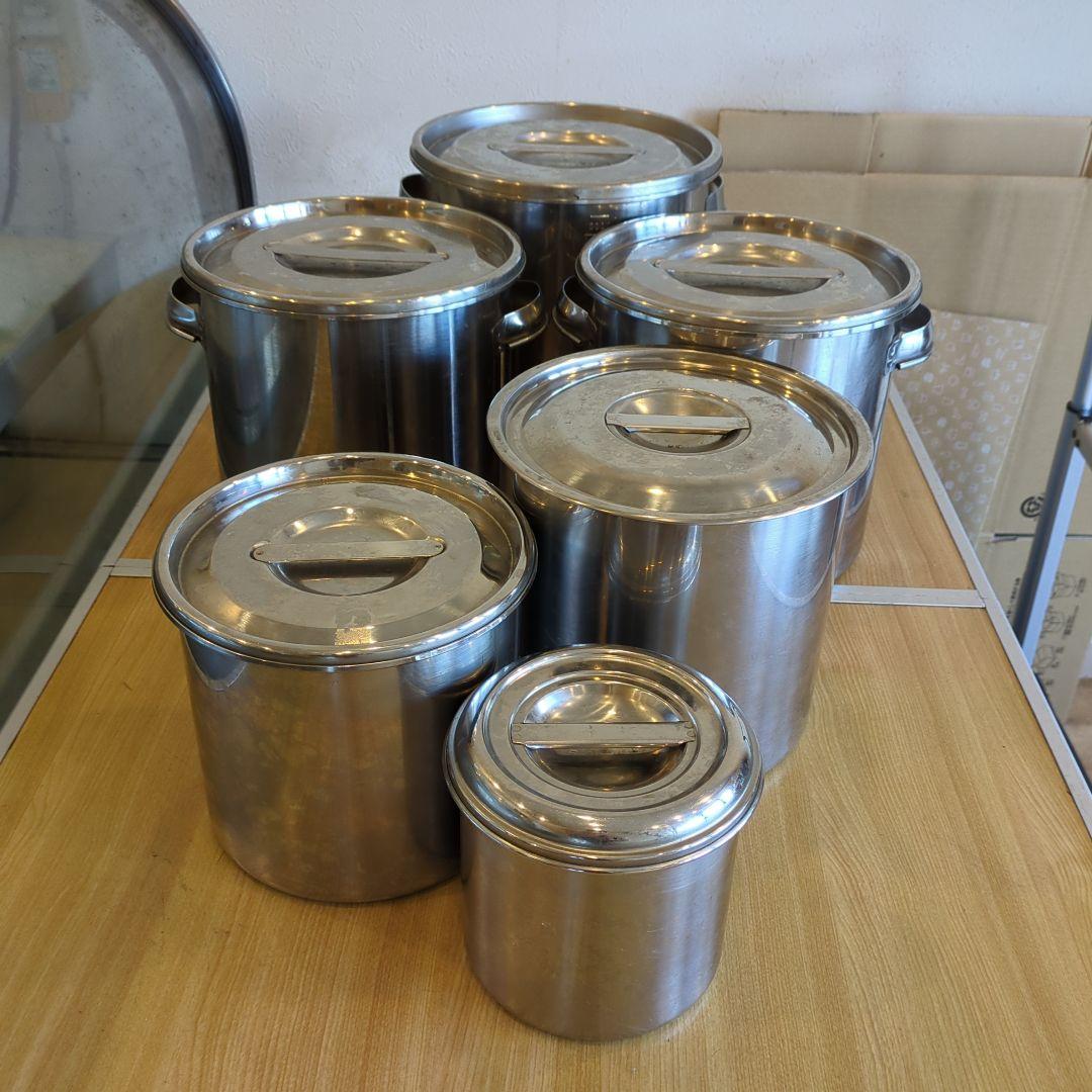 モ*ル様 業務用ステンレス キッチンポット　12〜22cm　6個セット