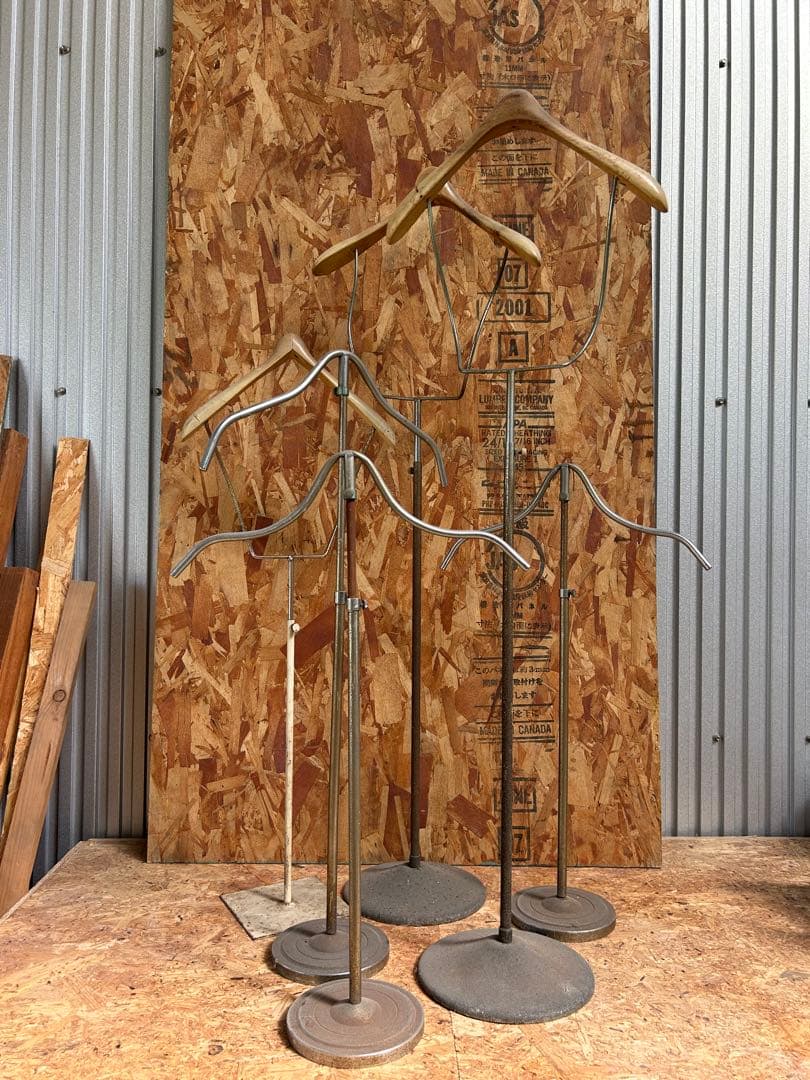 ハンガースタンド　アンティーク　レトロ