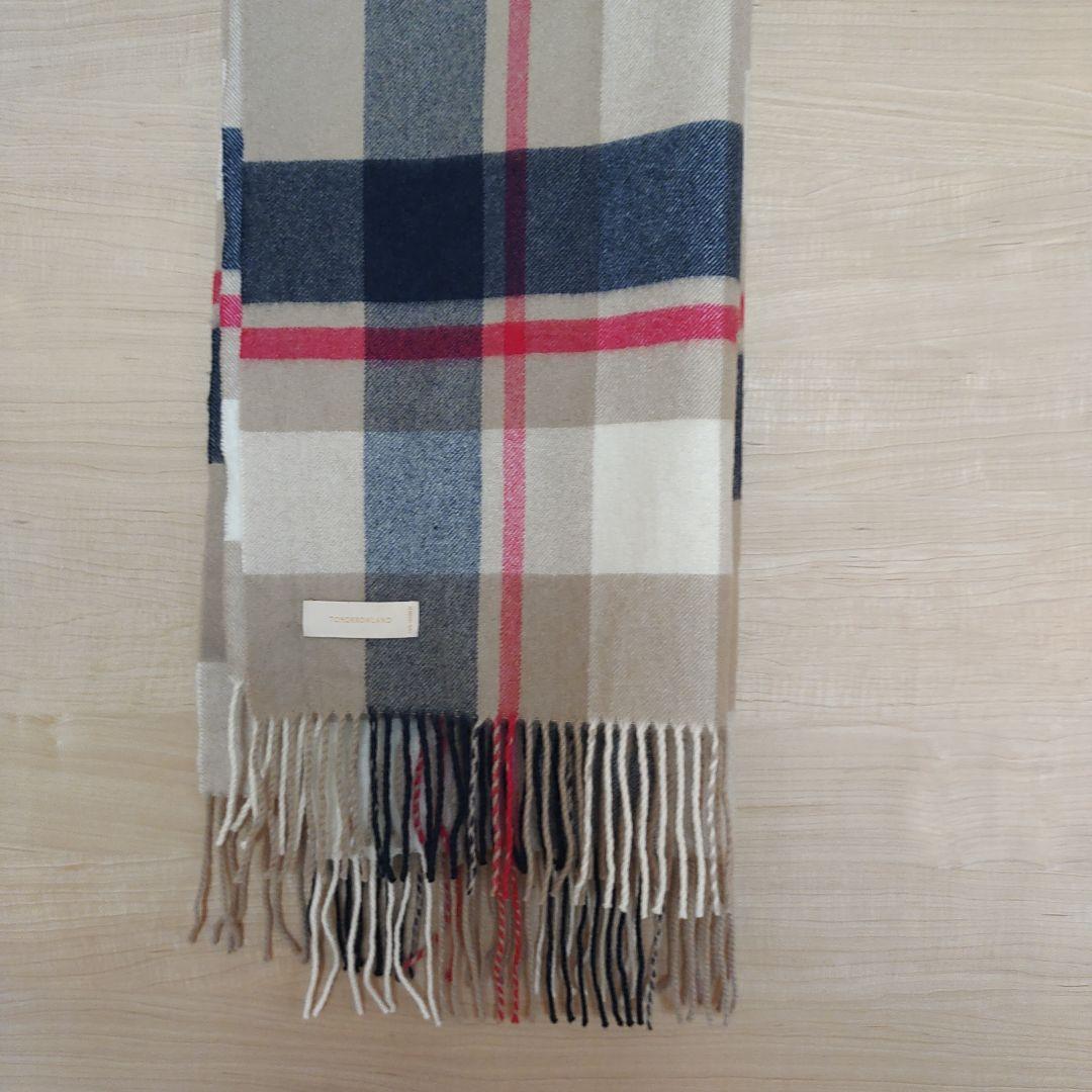 TOMORROWLAND チェック柄マフラー