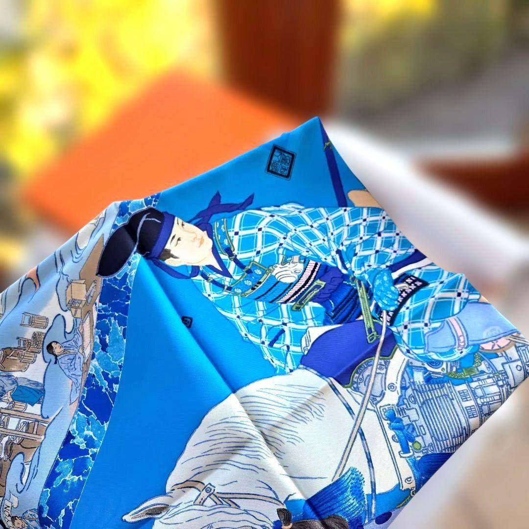 新品未使用タグ付き。 エルメススカーフ カレ90 エルメスの職人たち。