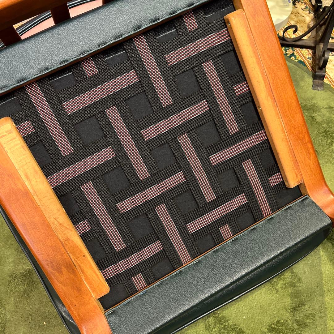 Sale ヴィンテージ 富士ファニチャー　革張りチェア　軽量　美品