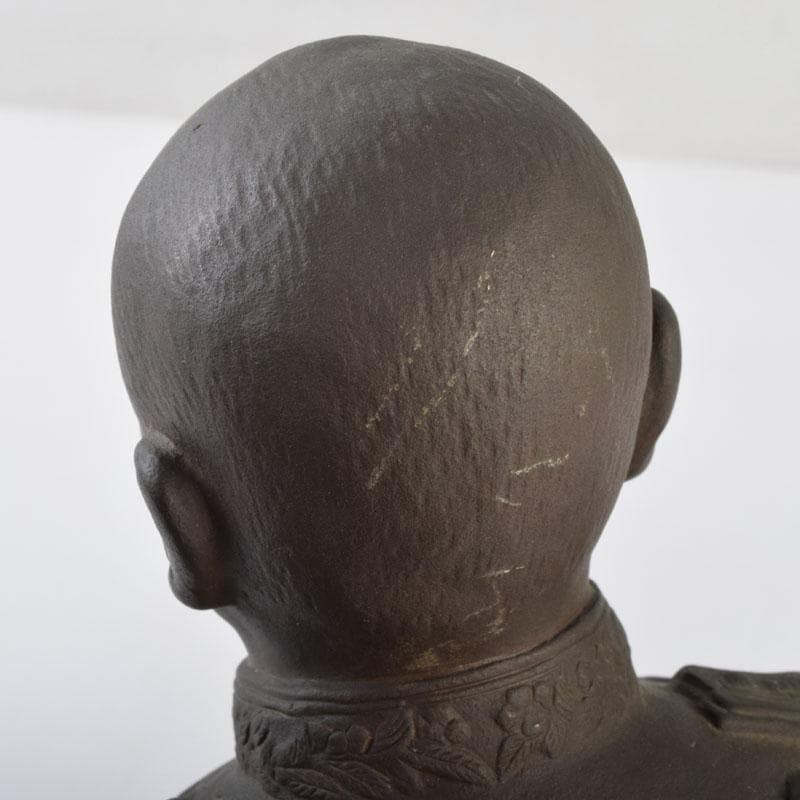 彫刻家　山本瑞雲作　玉定鋳　ブロンズ　東郷元帥像　高さ約23.5cm　V8960