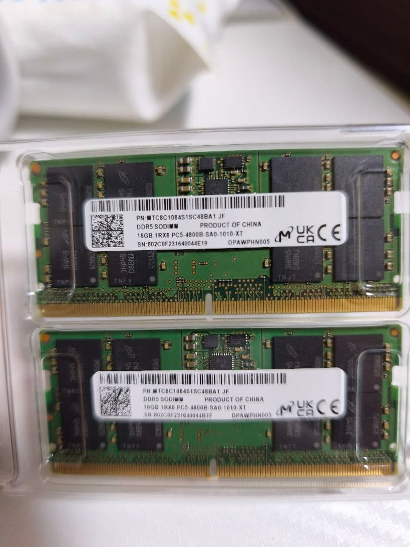 Micron (2×16GB) DDR5-4800 SODIMM