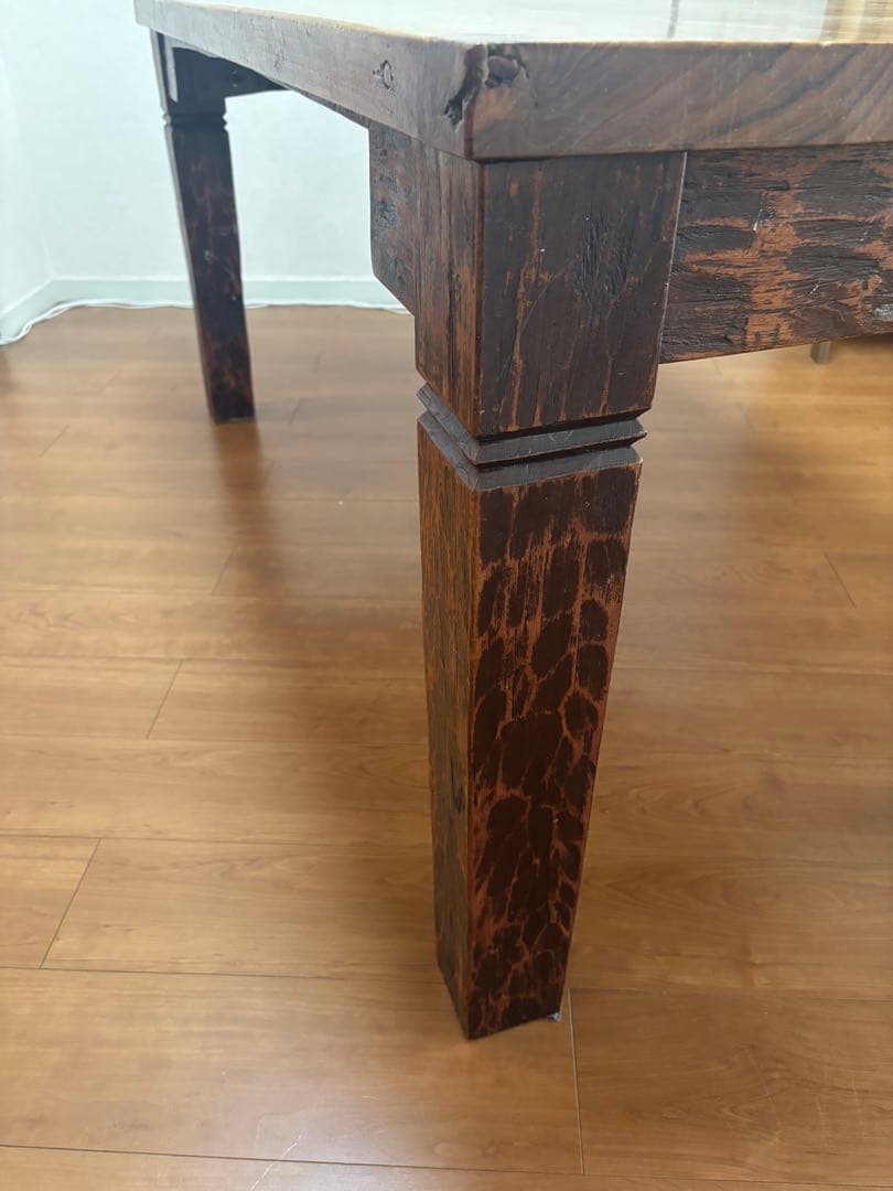 木製　ダイニングテーブル　無垢　150✖︎79 アンティーク　作業台　DＩY