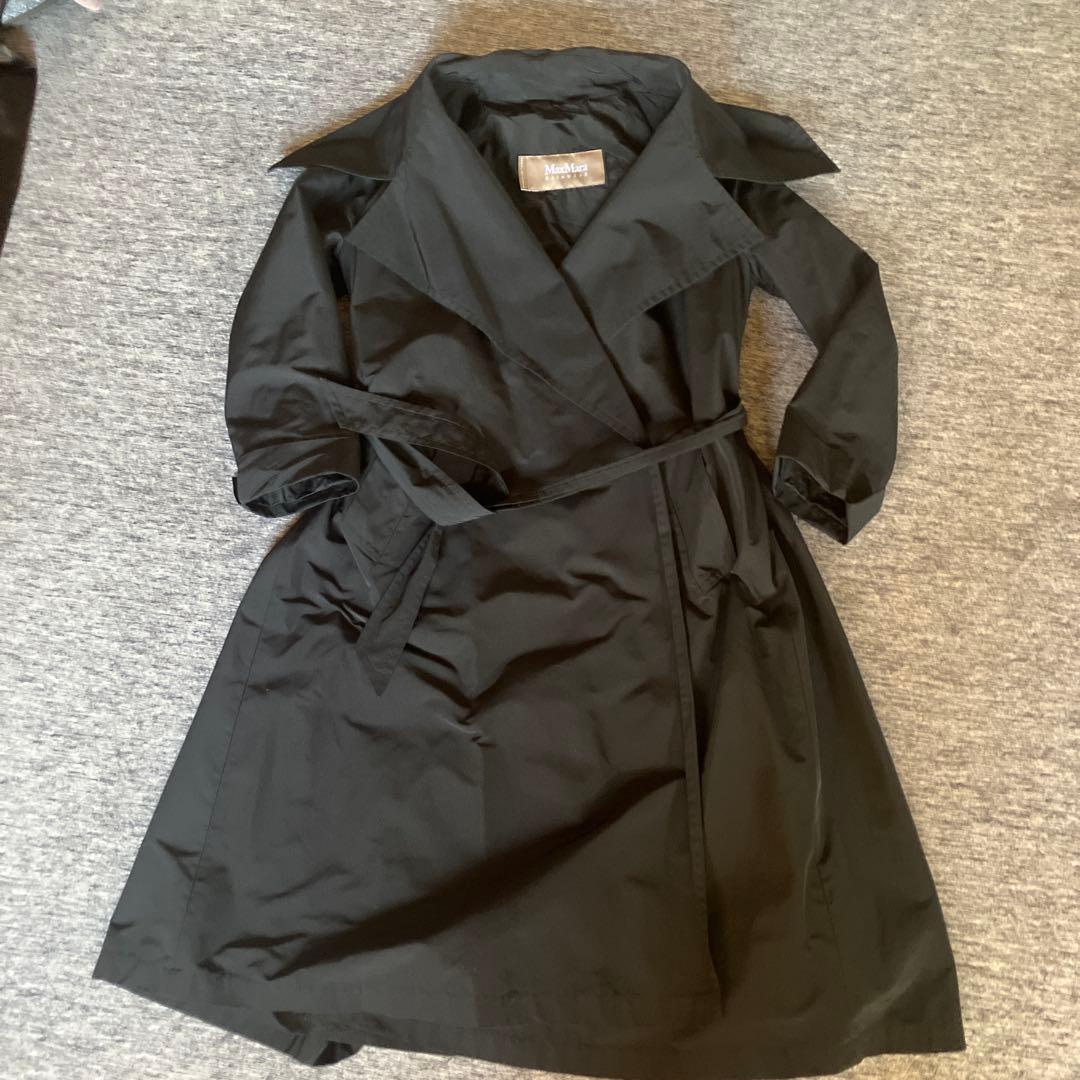 売り切り⭐︎MaxMara ブラック トレンチコート