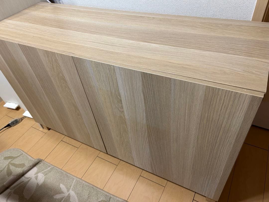 IKEA BESTA 食器棚 ライトオーク 120cm