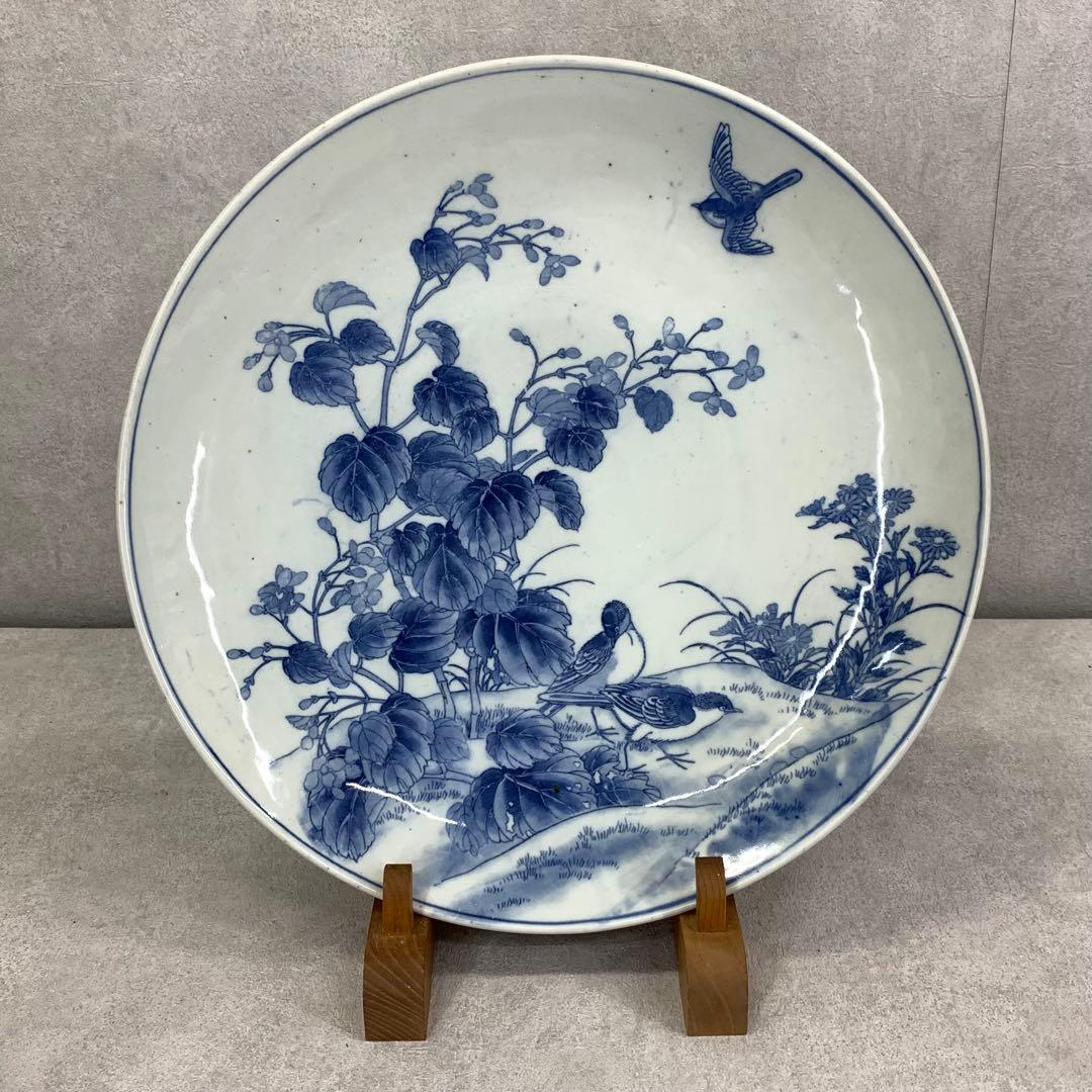 直径40.4cm ! 大皿 飾り皿 大正 時代物 昭和レトロ ⑤-1