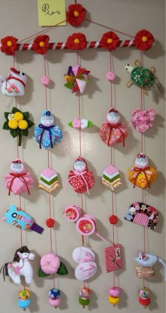 ひな祭り用つるし雛(2026-5人雛)