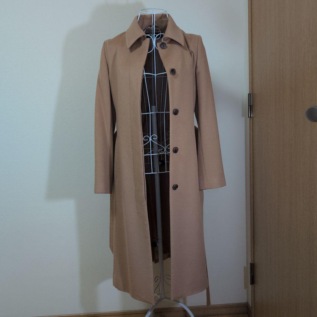 pink‼️キャメル カシミヤ100% ロングコート