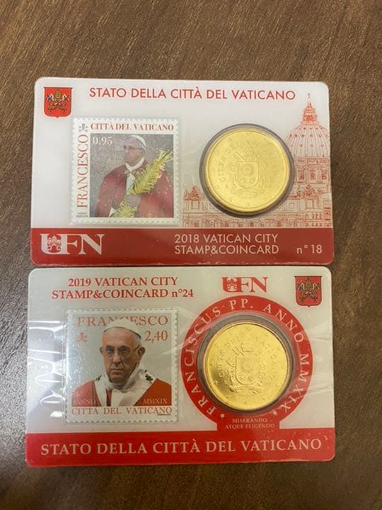 【希少品！】バチカン市国硬貨・切手セット