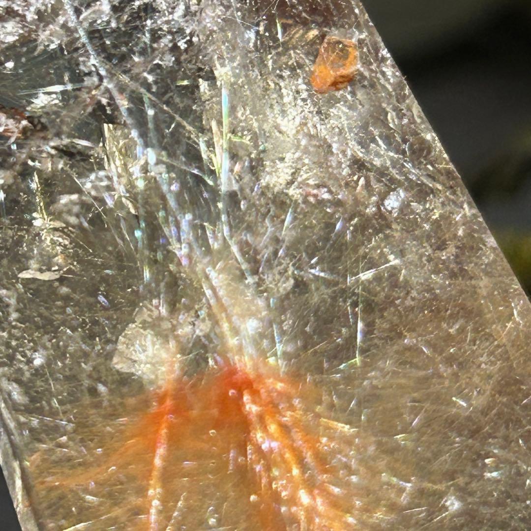 ☆別格高級品福財龍王秘宝④！貫入水晶！スモーキー　ガーデン　ルチル　六角柱　原石