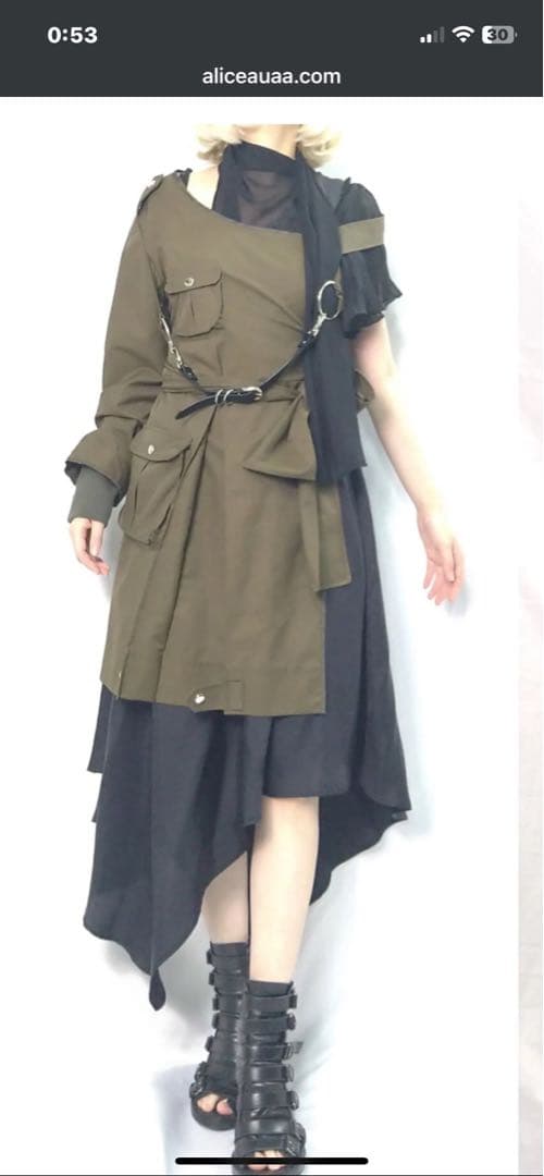 最終値下げ　alice auaaのジャケット&ロングドレス　2点セット