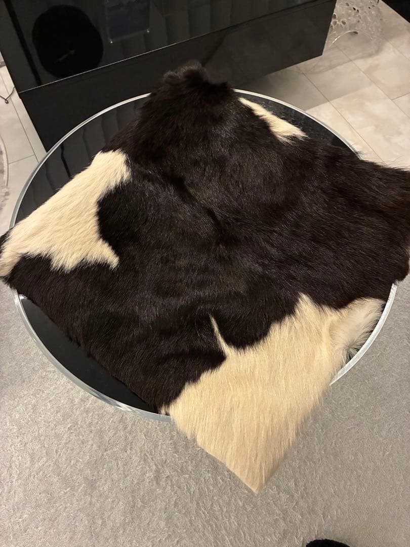 ハラコ　ポニー牛革クッションカバー