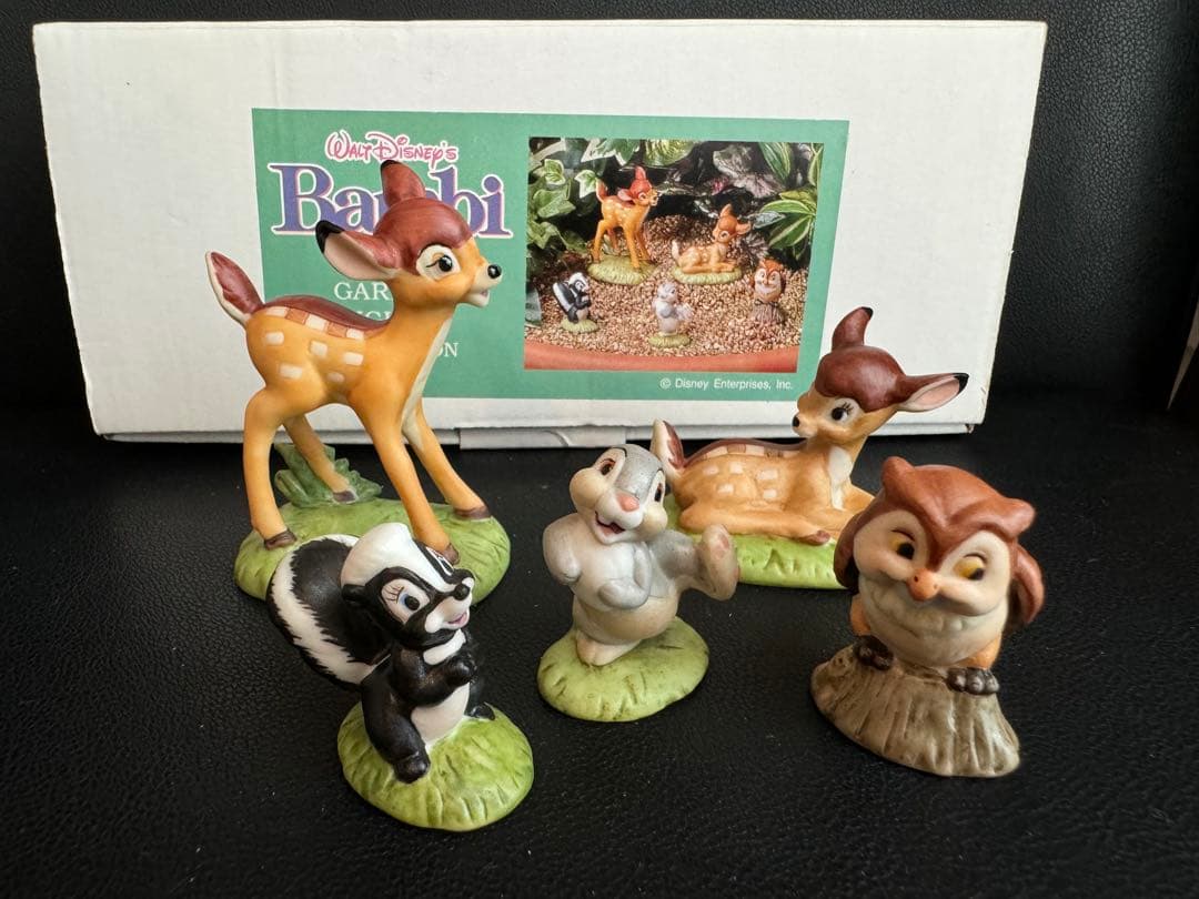 ディズニーバンビ　オーナメント　加藤工芸　箱庭　インテリア
