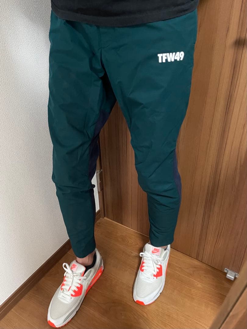 定価3.9万　TFW49 VW PANTS グリーン　S ゴルフ　防寒　フリース