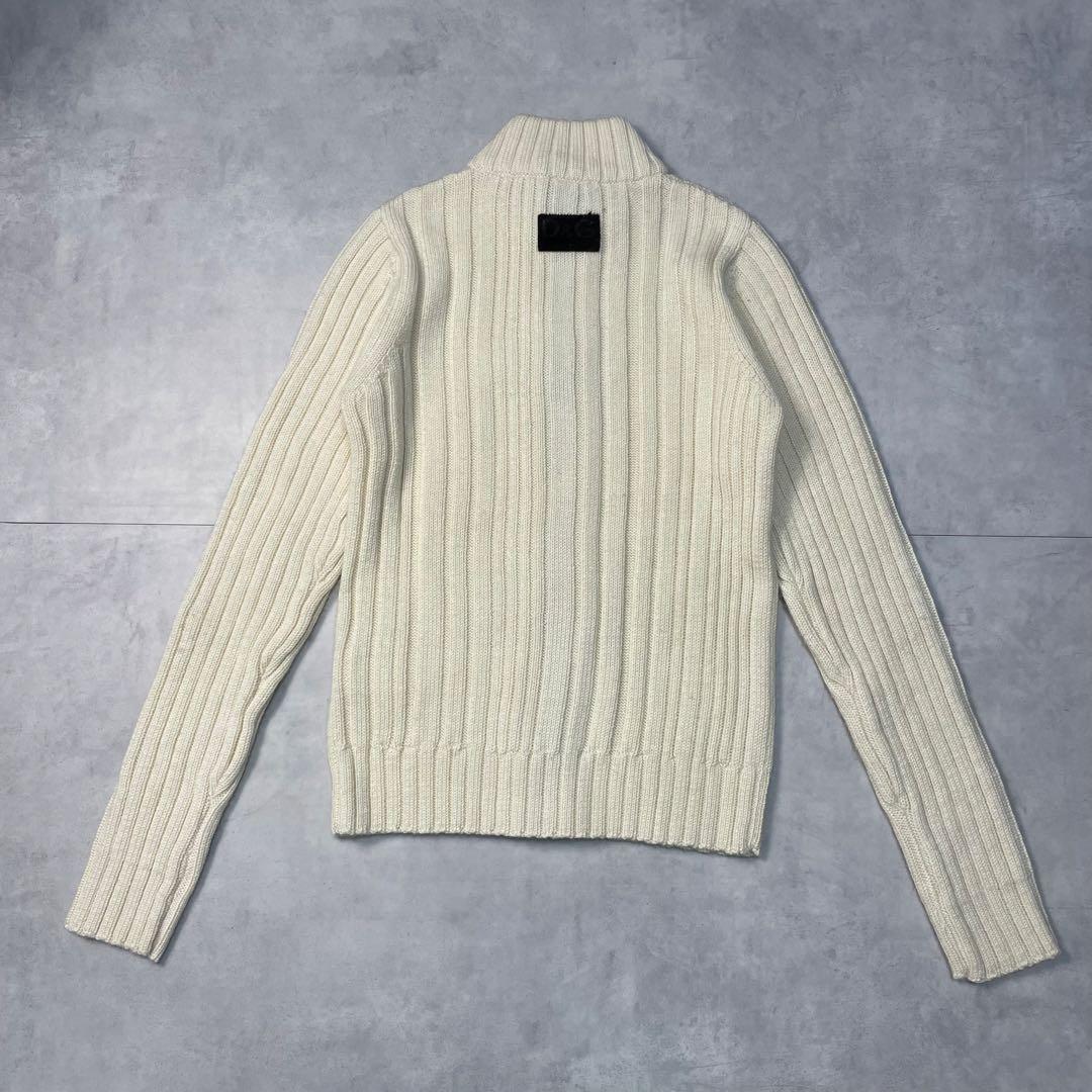 y2k ☆ 00s D&G ハラコ ロゴ ドライバーズニット 希少