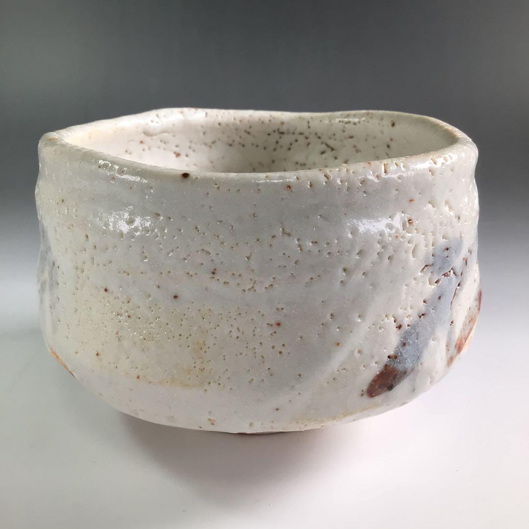 Ｒ５７８　茶碗　『加藤光右衛門造』『鵬雲斎　箱書』『志野茶碗』　共箱　茶道具