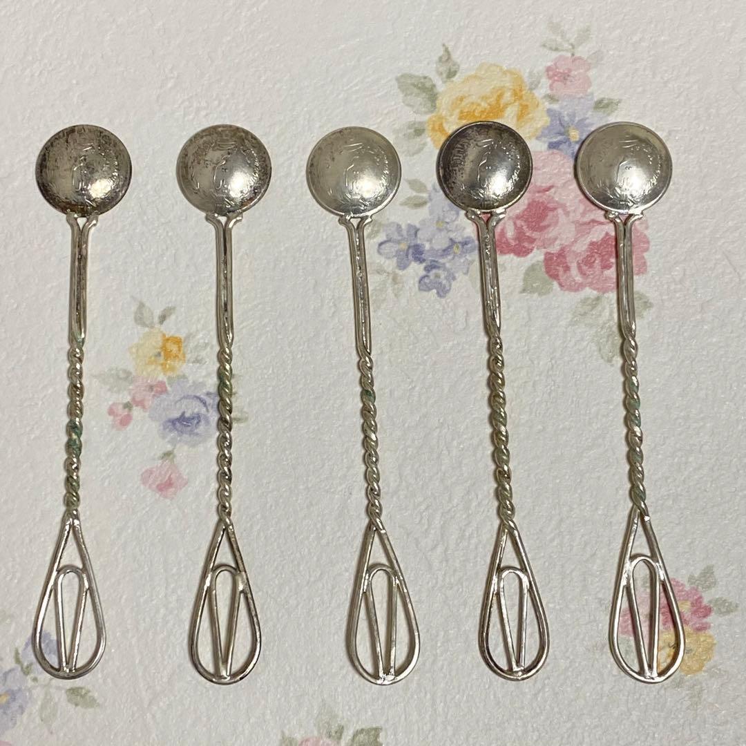 希少 アンティーク イスラム シルバー 純銀 スプーン