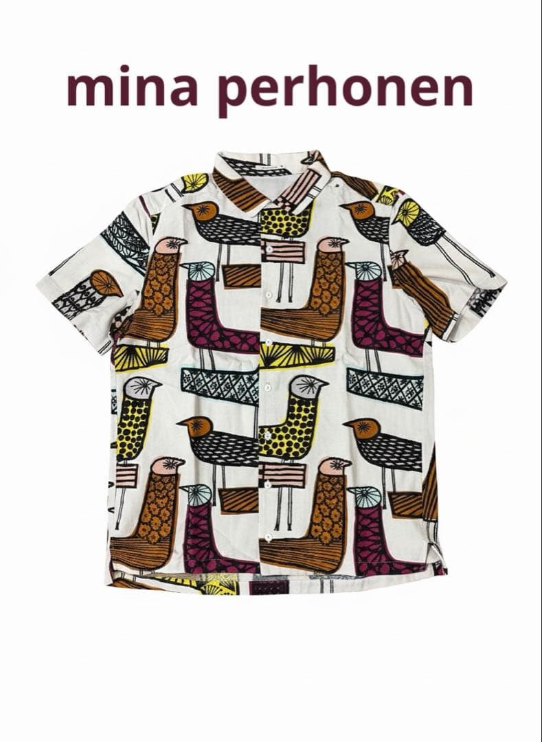 m*u様 【希少】ミナペルホネン mingling メンズ半袖シャツ コットン