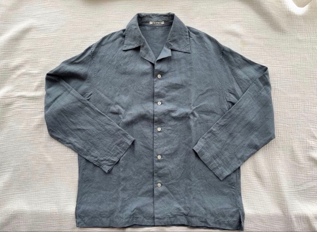AURALEE オーラリー LINEN GABARDINE OVERSHIRTS