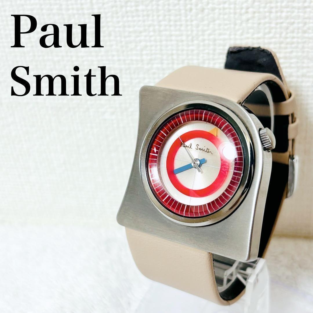 【レア】 美品 ポールスミス 6038-H12611 アシンメトリー 腕時計