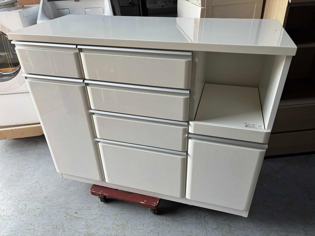 NITORI キッチンカウンターキッチンキャビネット幅120cm Used/美品