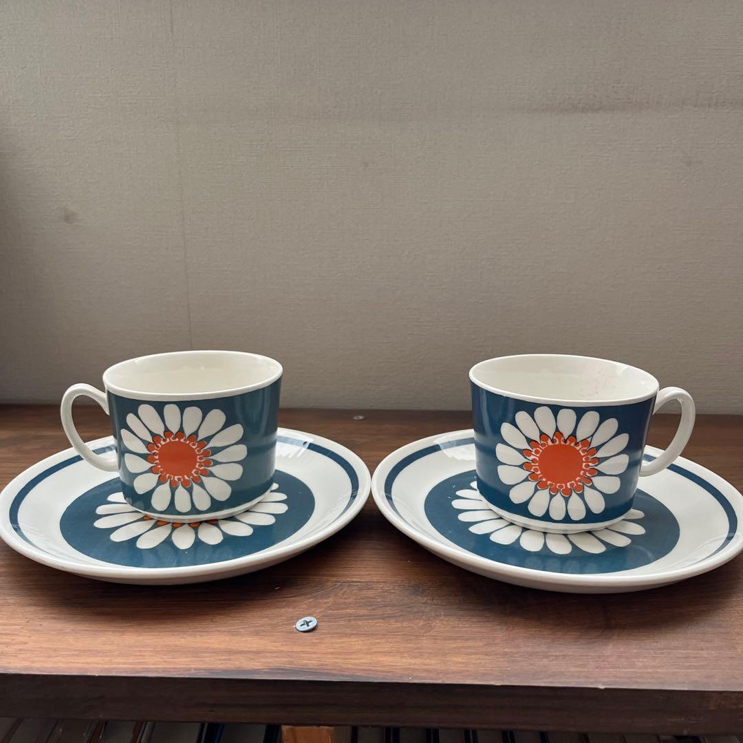 【Figgjo】フィッギオ デイジー カップ&プレート2セット⑦⑧