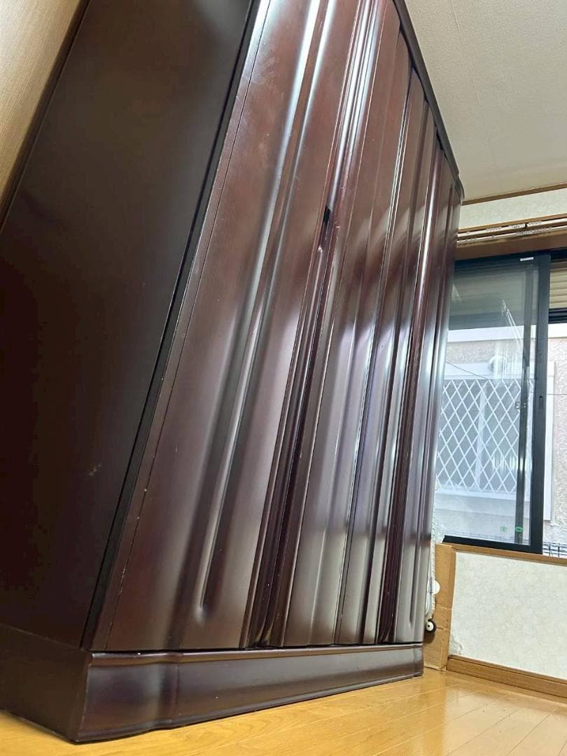 【美品】婚礼家具ミラー付クローゼット　送料33,000円込