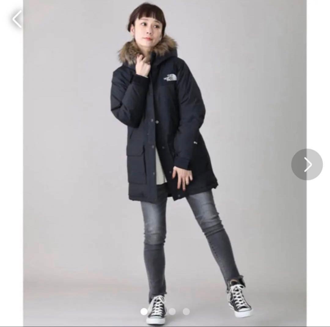 プルメリア ノースフェイス マウンテンダウンコート ブラック Lサイズ