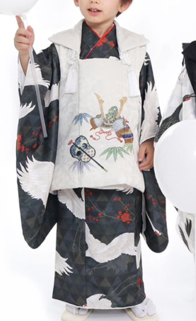 新品未使用品☆七五三 8点フルセット 男の子 鶴柄