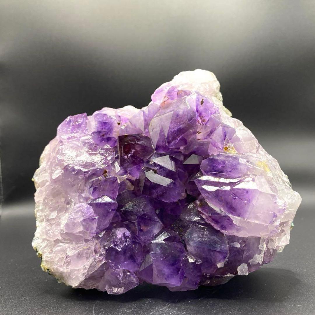 高品質 アメジスト クラスター 1563g☆美結晶美極濃紫