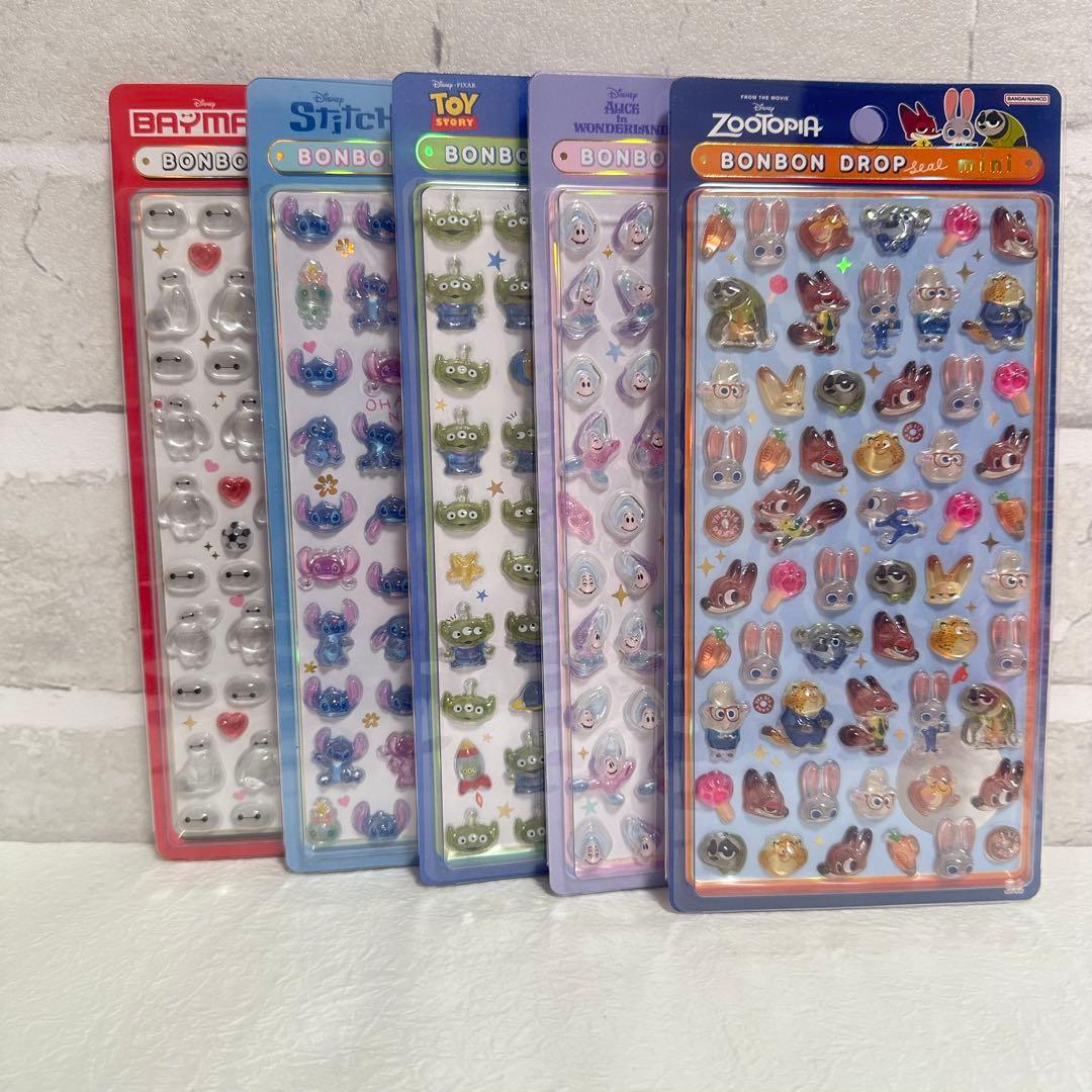 【新品未開封】ボンボンドロップシール ミニ ディズニー 5個セット