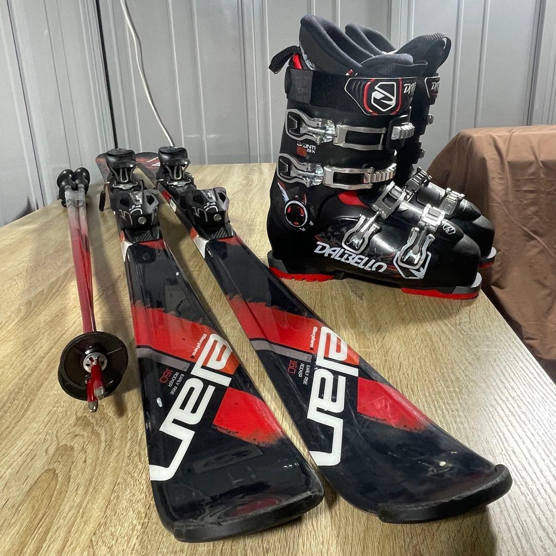 elan160cm DALBELLO26/26.5cmストック115cmセット