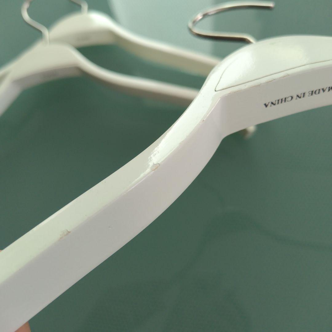 【LACOSTE 非売品】 ラコステ店舗用 木製ハンガー ホワイト 10本セット