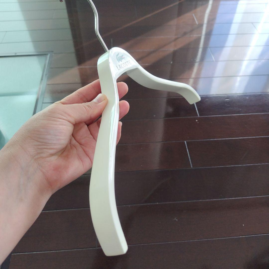 【LACOSTE 非売品】 ラコステ店舗用 木製ハンガー ホワイト 10本セット