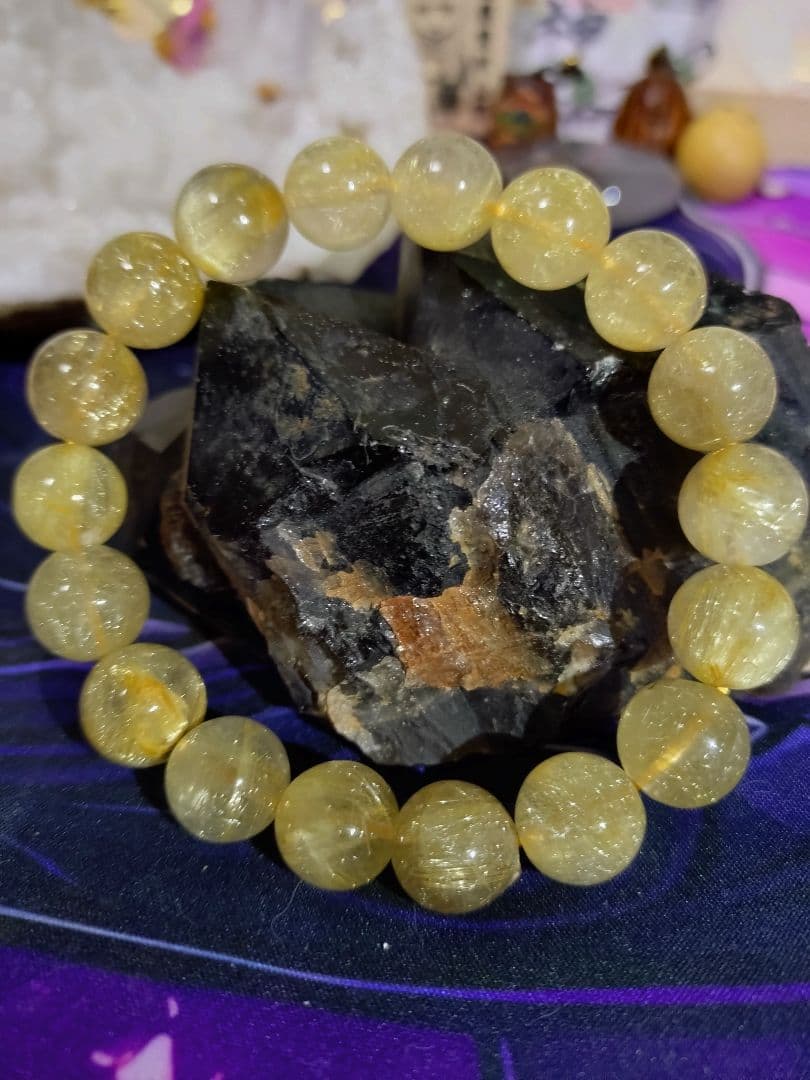 天然石 ルチルインクォーツ ブレスレット