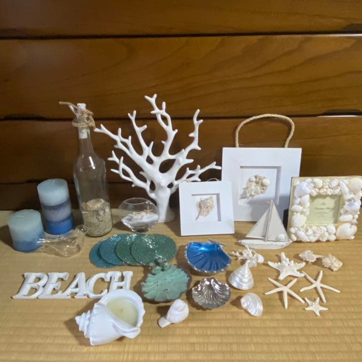 インテリア 海 マリン 貝 サンゴ ブルー ビーチ