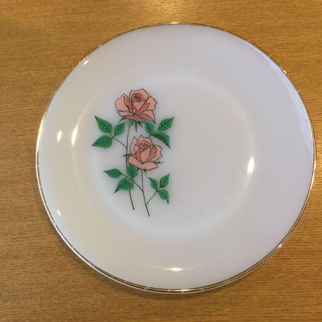 ファイヤーキング アニバーサリーローズ プレート 25cm ４枚セット